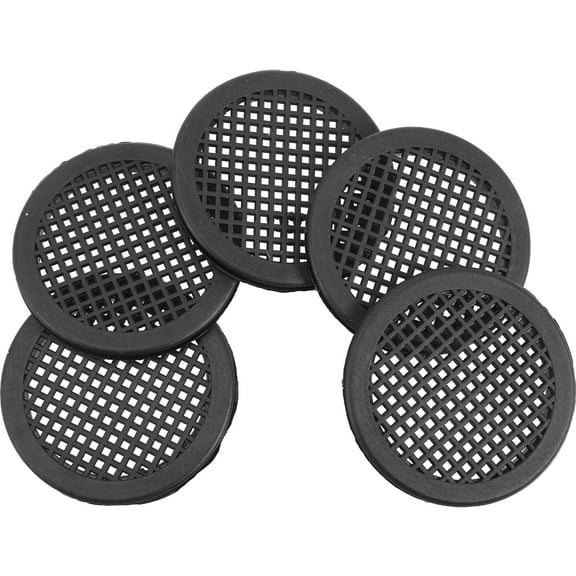 MLINS  10 Pcs Cabinet Air Hole Space Vent Window Blinds for Home Black