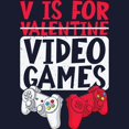 thumbnail image 3 of CafePress - V Is For Video Games Valentines Day Gam Sweatshirt - Classic Crew Neck Sweatshirt, 3 of 4