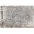 thumbnail image 2 of PI Studio 18x13 White Modern Wood Framed Museum Art Print Titled - Map London White, 2 of 4