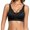 Black, variant on Women’s Embossed Lifting Bra Non Wire Sag Back Smoothing Mature Support Daily Shaping Underwire Beige M