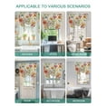 thumbnail image 5 of Summer Botanical Tie Up Curtains for Windows 54 Inch Length Balloon Curtains Kitchen Adjustable Balloon Window Shade Vintage Watercolor Flower Palnt Tie Up Valance Bathroom Curtain Window 42"x54", 5 of 6