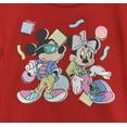 thumbnail image 2 of Girl's Mickey & Friends '80s Minnie and Mickey Mouse Graphic Tee Red X Large, 2 of 5