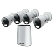 Night Owl Expandable Wi-Fi Security Hub with 64GB microSD Card and 4 Plug-In Wireless 4K Deterrence Cameras