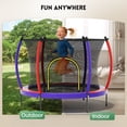 thumbnail image 6 of GVDV 55" Toddler Trampoline for Kids, Kids Trampoline with Enclosure Net and Balls, 6 of 7