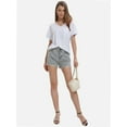 thumbnail image 5 of Women's Short Sleeve V-Neck Shirts Loose Casual Tee T-Shirt, 5 of 6