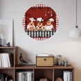 thumbnail image 3 of Wall Clock Red Cooking Chefs Clocks PVC Silent Non-Ticking Battery Operated Decorative Funny Cooker Checked Plaid Round Clock for Home Living Room Kitchen Bedroom Office School Wall Decor 10 Inch, 3 of 9