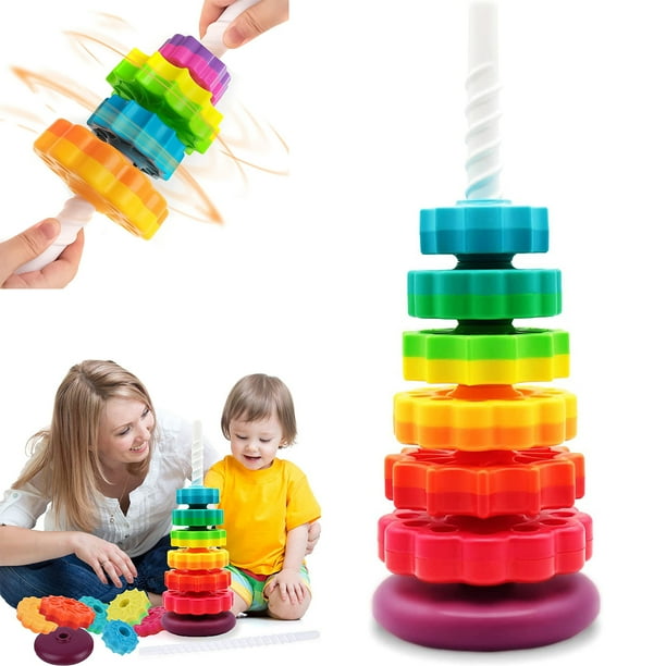 Baby Spin stack Toy,Premium Stacking Toy for Kids,Baby Spinning Toy,Stacking Toy for Babies and