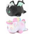 thumbnail image 1 of Peluche Gato MEE-Meow Océano Niños 25cm Juguete Suave Colección Figura Animales de Peluche Gato Marino Juguete (2 Piezas: Gato Dragón y Gato Unicornio), 1 of 3