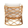 thumbnail image 4 of bali & pari Acelynn Bohemian Light Honey Rattan Arm Chair, 4 of 10
