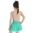 thumbnail image 4 of inhzoy Girls Kids Sparkly Rhinestone Mesh Spliced Figure Ice Skating Dress Mint Green 6, 4 of 5