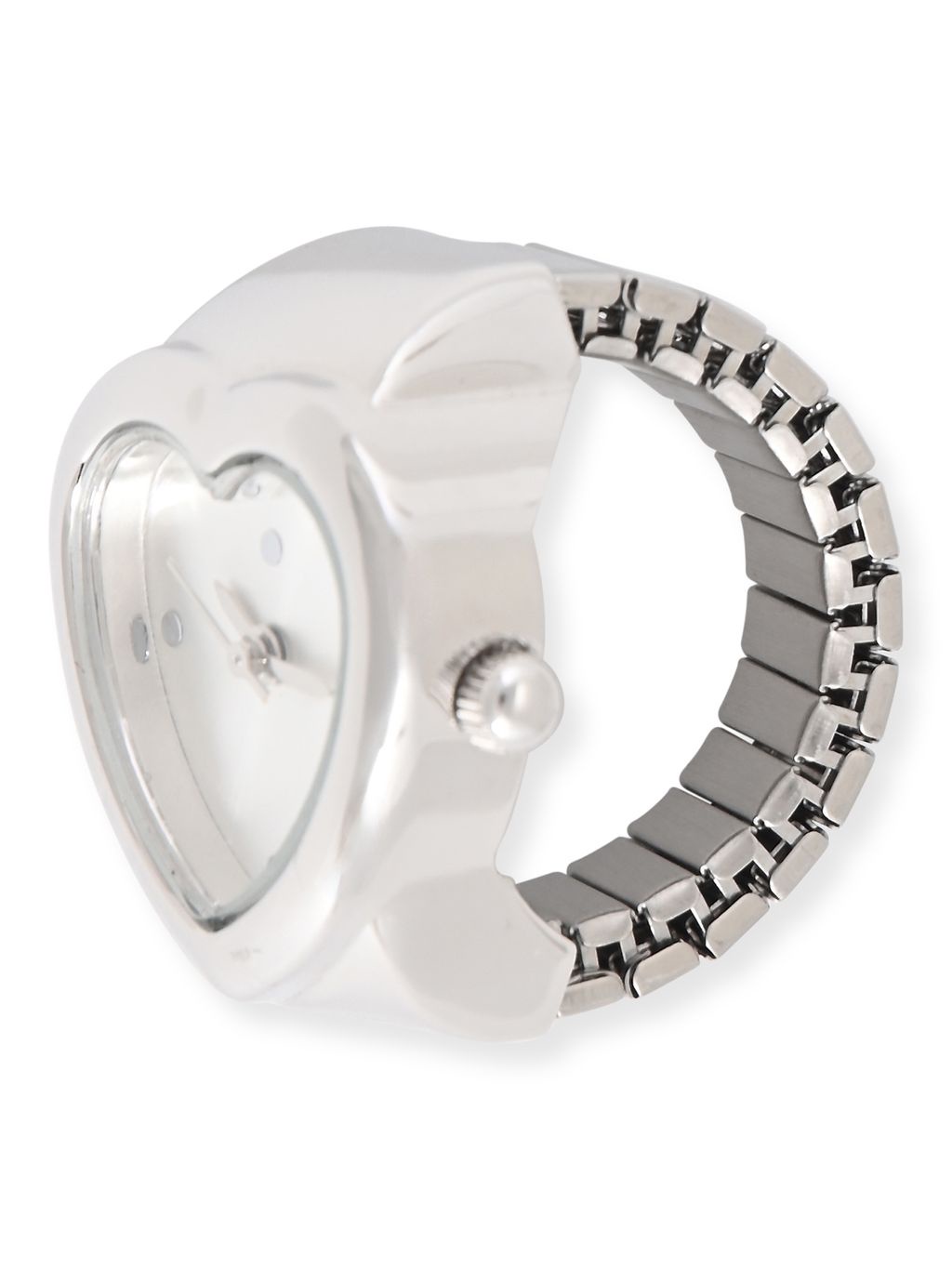 No Boundaries Adult Female Silver-Tone Heart Shaped Ring  display picture 2