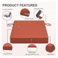 thumbnail image 5 of Drevy Patio Chair Cushion 19 x 19 x 3 Inch Waterproof Outdoor Seat Cushions for Patio Furniture 3-Year Color Fastness Garden Sofa Couch Chair Pads with Handle & Adjustable Straps Set of 2, Spice, 5 of 6