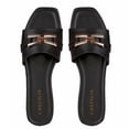 thumbnail image 3 of Huarache de Piso Mujer CASTALIA 220-79 Negro Detalle Dorado, 3 of 3