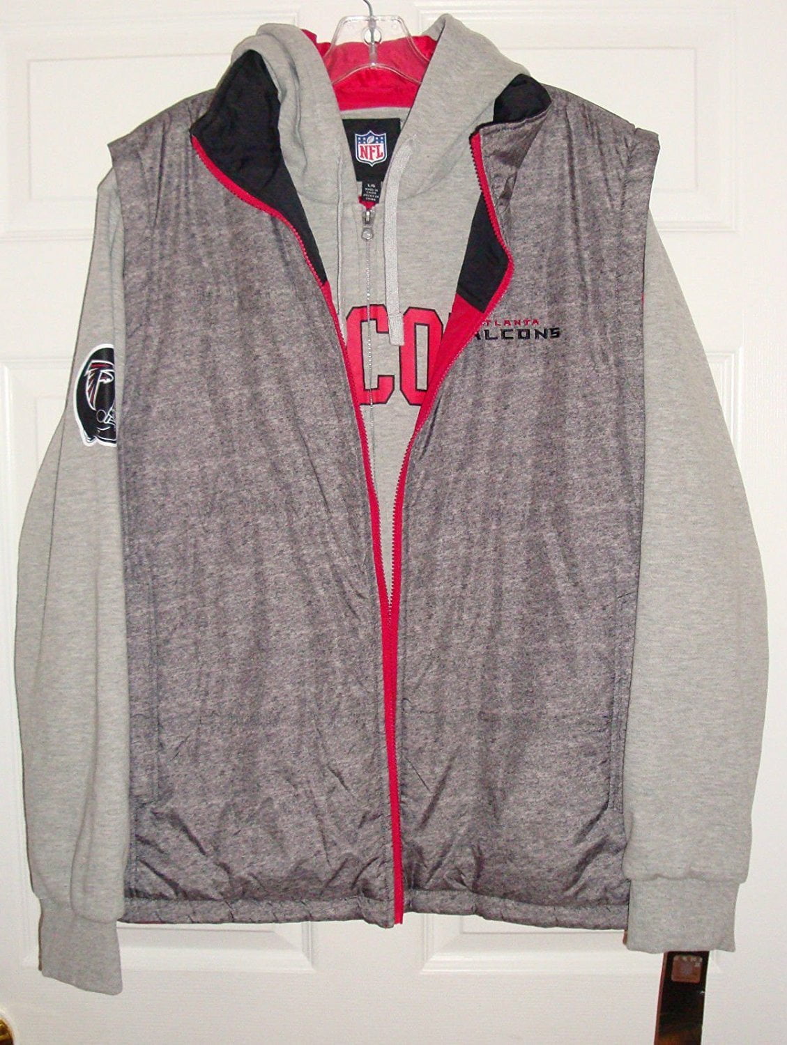 Atlanta Falcons 5-in-1 Reversible Vest Fleece Full Zip Jacket by G-III Sports