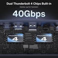 thumbnail image 3 of Estación de acoplamiento IVANKY FusionDock Max 20 en 2 Thunderbolt 4, 3 of 9