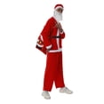 thumbnail image 3 of Diconna Santa Claus Clothes Set for Christmas Red Garment Cap Waistband, 3 of 9