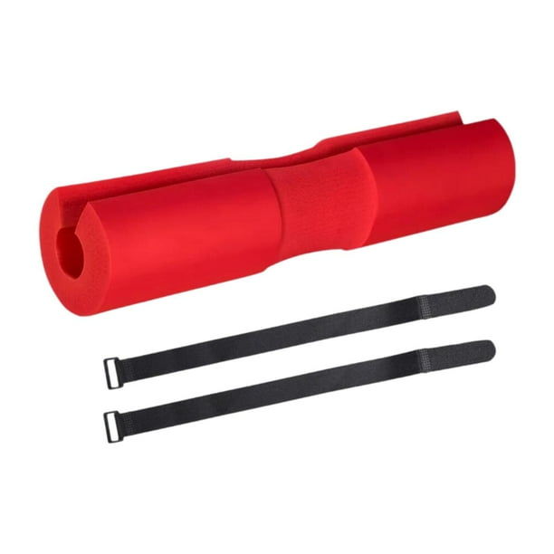 Almohadilla para barra de pesas, almohadilla para sentadillas, almohadilla para barra de levantamiento de pesas para entrenamiento de gimnasio de levantamiento de pesas Rojo
