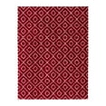 thumbnail image 3 of Unique Loom Trellis Shag Collection Area Rug - Ruth (10' 8" x 14' Rectangle Burgundy Red/Ivory), 3 of 10
