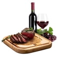 thumbnail image 1 of Bambusi 100% Bamboo Pyramid Carving Board With Deep Grooves & Raised Ridges, 1 of 2