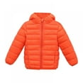thumbnail image 2 of Baby Boys Girs Thin Hooded Zipped Jacket Autumn Winter Warm Toddler Infant Classic Jacket Outerwear,2-7T, 2 of 2