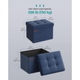 thumbnail image 3 of Otomana plegable SONGMICS Midnight Blue ULSF102Q02, 3 of 6