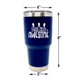 thumbnail image 4 of This Guy is Awesome 30 oz Navy Stainless Steel Tumbler, 4 of 6