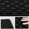 thumbnail image 3 of Pure Era Bullnose Carpet Stair Treads Cover 9" x 30" Plaid Pattern Rug Indoor Non Slip Self Adhensive (Set of 12,Black Mini Diamond Trellis), 3 of 10