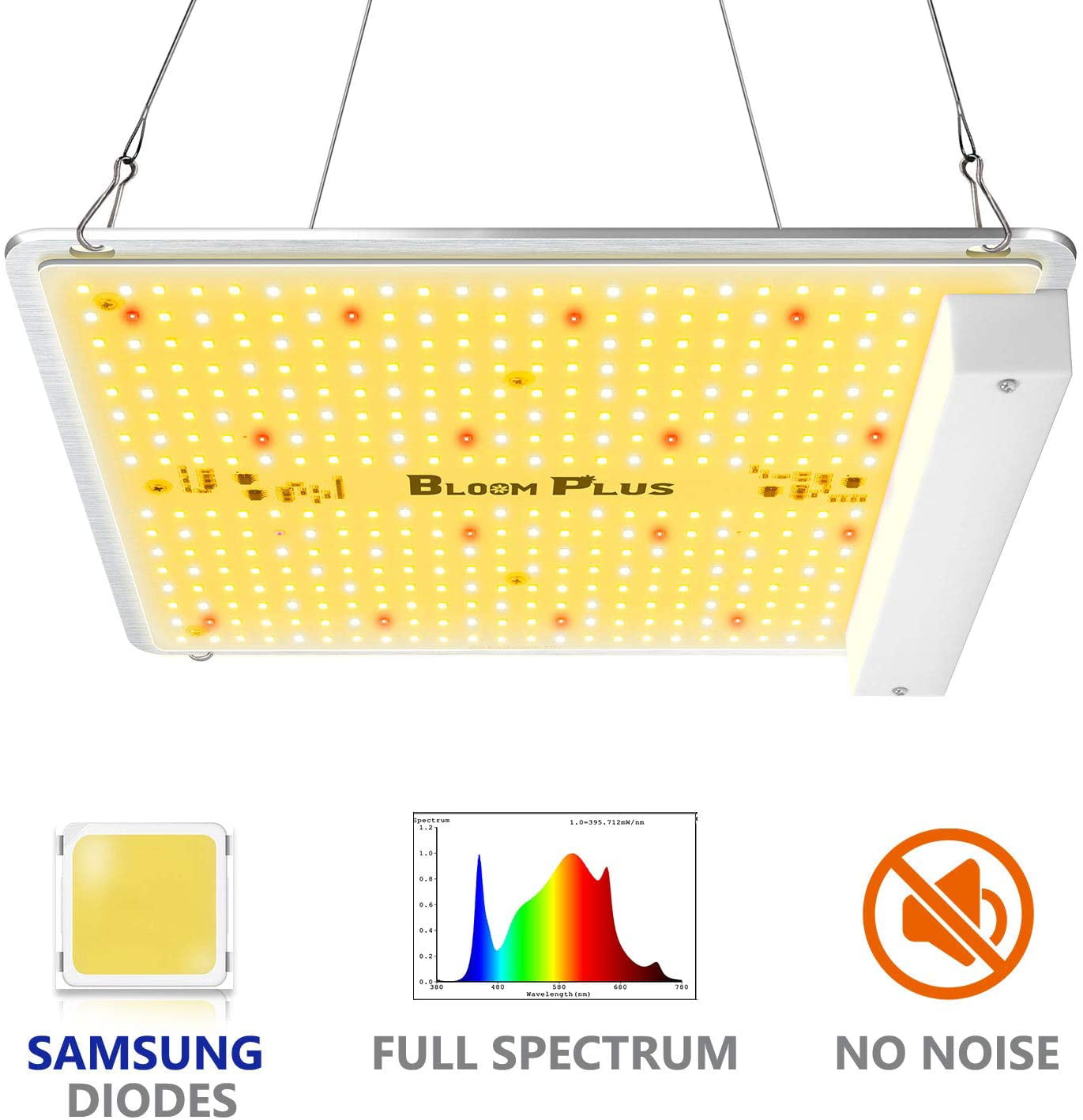5000W Full Spectrum LED Grow Light Hydroponic Indoor Plants Light Zero Noise 