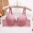 thumbnail image 2 of SROBPTY Womens Bras Print Solid Lace Underwire Push Up Thin Brassiere for Daily Wear, 2 of 5