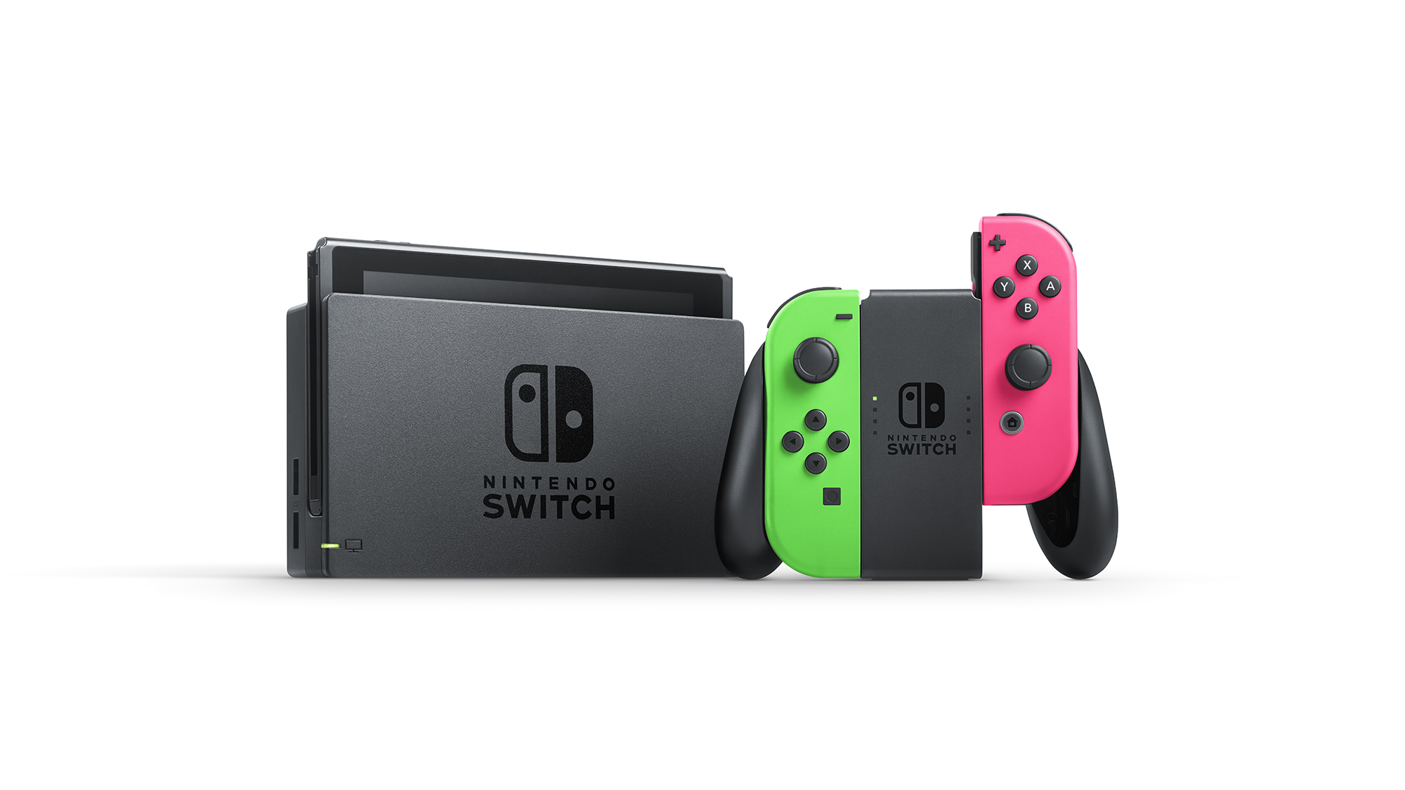 Nintendo Switch Hardware with Splatoon 2 + Neon Green/Neon Pink Joy-Cons (Nintendo Switch) - image 2 of 11