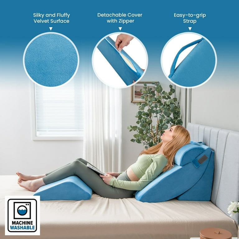Angela makes a pillow in the shape of a cheap wedge