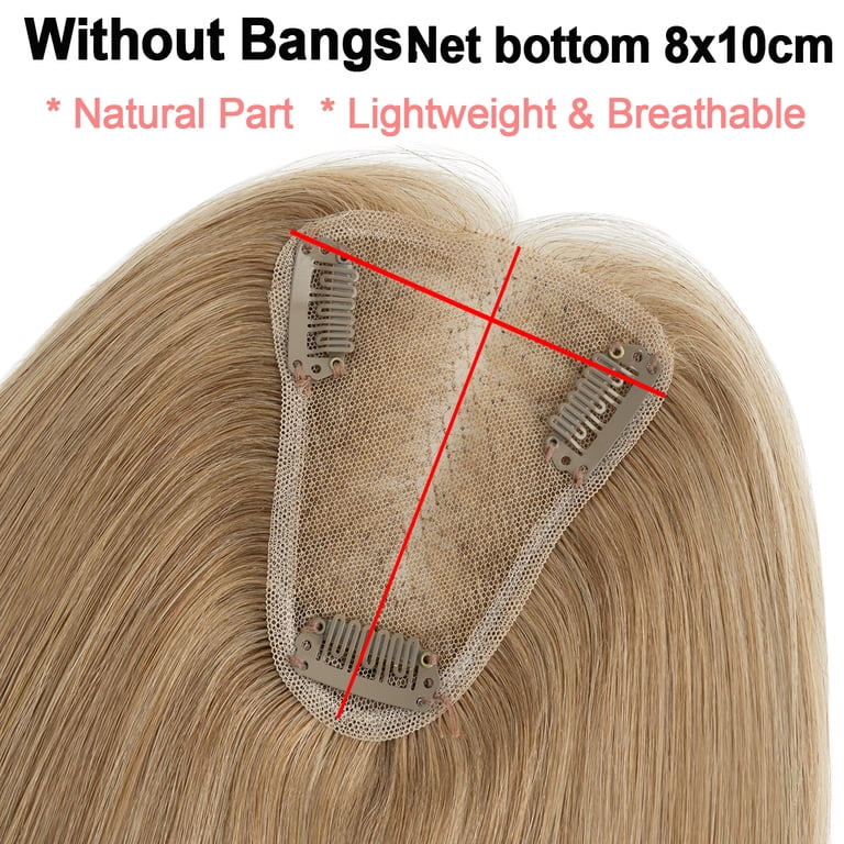 HAIRRO Human Hair Toppers For Women 100% Remy Topper Without  display picture 1