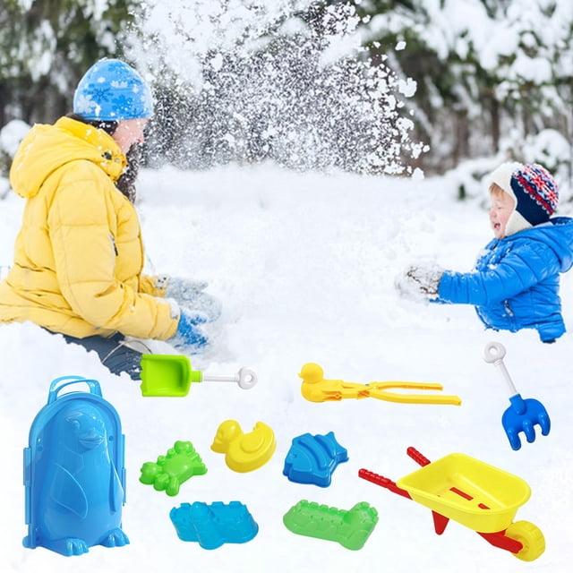 10 UNIDS Snow Snowball Maker Clip Maker Animal Shaped Castle Snow Sand Mold Tool Winter Snow Toys Kit Wmkox8yii shdjk6560