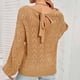 thumbnail image 5 of Puntoco suéter mujer de talla grande Casual cuello redondo holgada con estampado manga larga tops suéter mujer blusa liquidación de Navidad Puntoco Puntoco-1604, 5 of 8