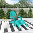 thumbnail image 2 of Paradise 2-Piece Set Classic Folding Adirondack Chair with Footrest Ottoman, 2 of 3