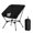 Black - Low Back, variant on Ultralight Folding Camping Chair 2-in-1 Height Adjustable Square Frame For Stability Quick Setup Hiking Beach Fishingrcycle Travel