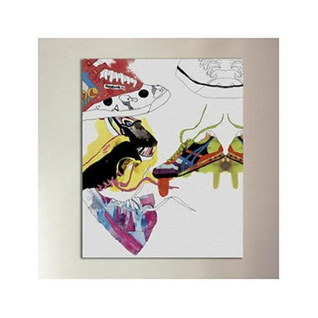 One Bella Casa 72967WD20 20 x 24 in. Sneakers Canvas Wall Decor by Judit Garcia Talvera - White & Multi