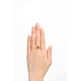 thumbnail image 2 of RYLOS Rings for Women 14K Gold Plated Silver Swirl Z Ring 7X5MM Oval Gemstone &  Diamond Rings June Smoky Quartz Jewelry Size 8, 2 of 7