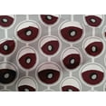 thumbnail image 4 of oneOone Cotton Poplin Maroon Fabric Stripe & Circle Geometric Dress Material Fabric Print Fabric By The Yard 42 Inch Wide, 4 of 4