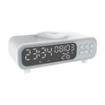 thumbnail image 2 of Estación de carga inalámbrica de 15 W, reloj despertador versátil con luz nocturna LED múltiple, ideal para teléfonos de adultos y dormitorios., 2 of 8