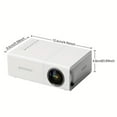 thumbnail image 2 of Qocolhg Wifi Bluetooth 1080P HD LED Mini Projector with Tripod, Blue, 2 of 8