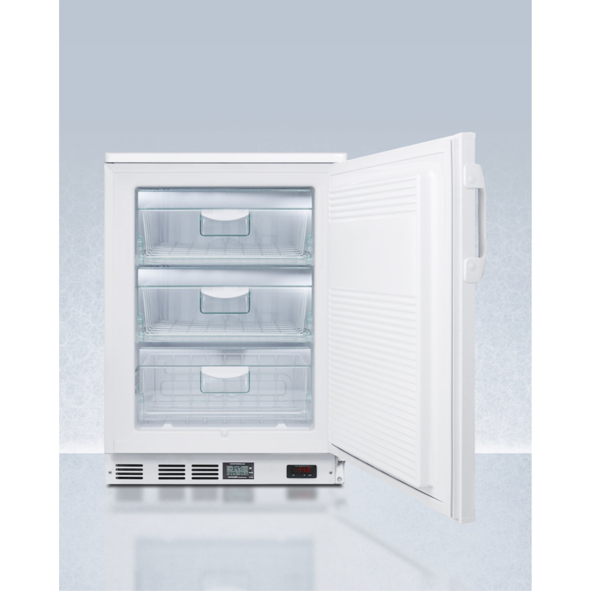 Built-in undercounter laboratory freezer capable of -35 C (-31 F) operation