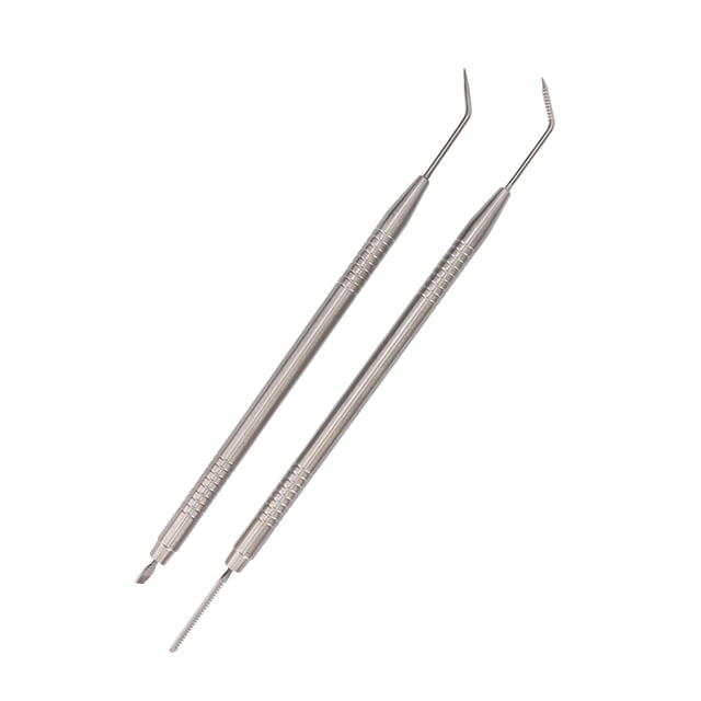 2pcs Eyelash Lift Separator Tools, Double Headed Stainless Steel Lash Separation Rod with Comb, for Eyelash Extensions Eyebrows Perming Daily Makeup