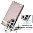 thumbnail image 5 of ELEHOLD Leather Wallet Case for Samsung Galaxy S20 Ultra,Premium Leather Material with Organ Card Slots Holders Full Body Protection Shockproof Anti-Fingerprint Purse Case,Rosegold, 5 of 7