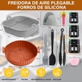thumbnail image 3 of Silicona para Freidora de Aire, 14Pcs Moldes para Freidora de Aire, que Incluye 4Pcs Air Fryer Silicon y Guantes, Pinzas, Brocha de Aceite, Accesorios Air Fryer Reutilizable Antiadherente, 3 of 4