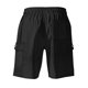 thumbnail image 3 of pstuiky Hombres bajos, Pantalones cortos versátiles de color sólido con múltiples bolsillos y cintura elástica con cordón para hombre Pantalones cortos de golf, 3 of 6
