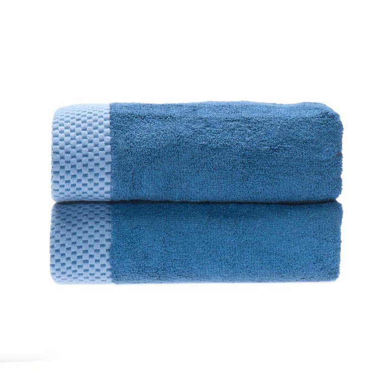 BedVoyage 3-Piece Indigo Viscose From Bamboo Quick Dry Bath Towel Set ( Luxury) in the Bathroom Towels department at