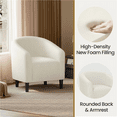 thumbnail image 6 of Renwick Upholstered Corduroy Accent Chair for Living Room, Set of 2, Beige, 6 of 9
