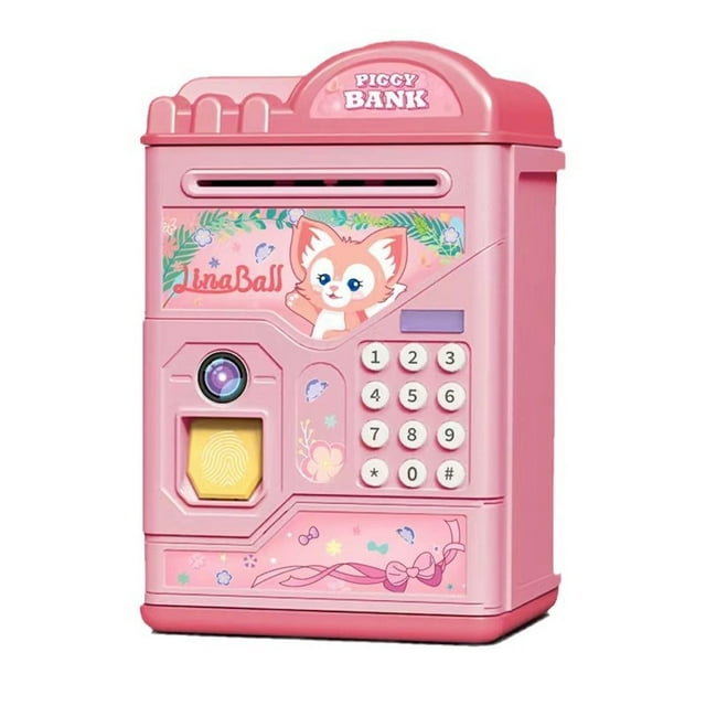 Piggy Bank Linas Belles Anime con forma de cerdo para niños, 21,5 cm
