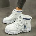thumbnail image 6 of RuiJiao Gift Women's High-Top Fleece Lined Boots, Trendy Thick Heel Workwear Short Boots, 6 of 9